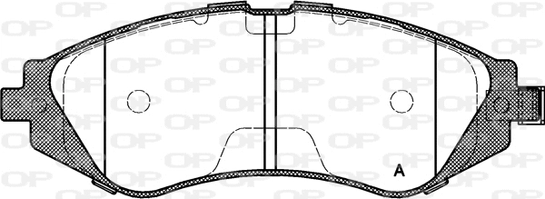 BPA0645.02 OPEN PARTS Комплект тормозных колодок, дисковый тормоз (фото 1)