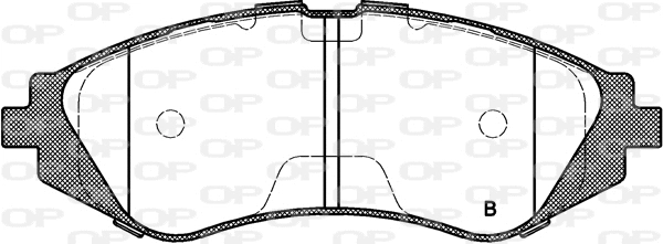 BPA0645.02 OPEN PARTS Комплект тормозных колодок, дисковый тормоз (фото 2)