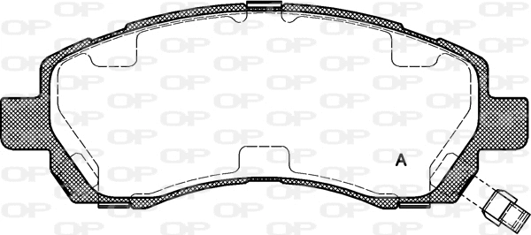 BPA0647.02 OPEN PARTS Комплект тормозных колодок, дисковый тормоз (фото 1)