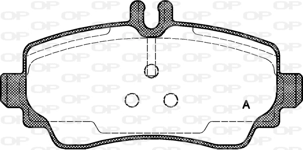 BPA0650.00 OPEN PARTS Комплект тормозных колодок, дисковый тормоз (фото 1)