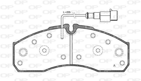 BPA0651.42 OPEN PARTS Комплект тормозных колодок, дисковый тормоз (фото 1)