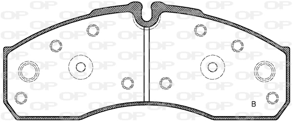 BPA0651.42 OPEN PARTS Комплект тормозных колодок, дисковый тормоз (фото 2)