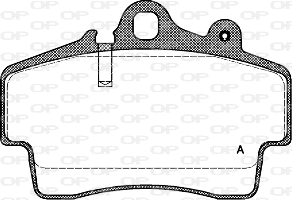 BPA0653.00 OPEN PARTS Комплект тормозных колодок, дисковый тормоз (фото 1)