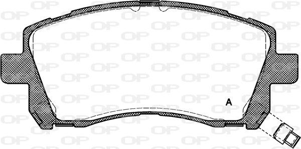 BPA0655.02 OPEN PARTS Комплект тормозных колодок, дисковый тормоз (фото 1)