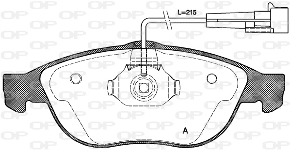 BPA0660.02 OPEN PARTS Комплект тормозных колодок, дисковый тормоз (фото 1)