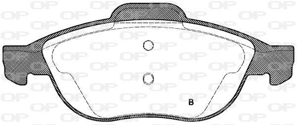BPA0660.02 OPEN PARTS Комплект тормозных колодок, дисковый тормоз (фото 2)