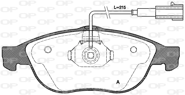 BPA0660.11 OPEN PARTS Комплект тормозных колодок, дисковый тормоз (фото 1)