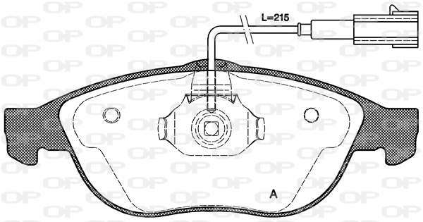 BPA0660.22 OPEN PARTS Комплект тормозных колодок, дисковый тормоз (фото 1)