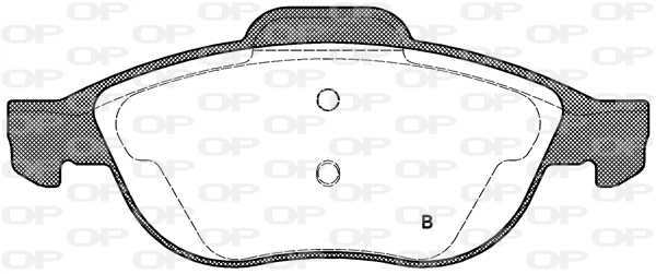 BPA0660.22 OPEN PARTS Комплект тормозных колодок, дисковый тормоз (фото 2)