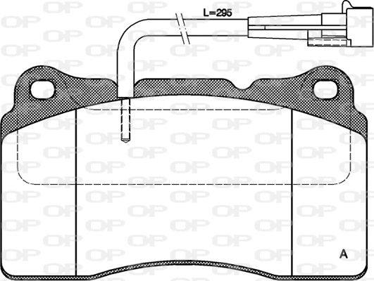 BPA0666.02 OPEN PARTS Комплект тормозных колодок, дисковый тормоз (фото 1)