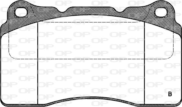 BPA0666.02 OPEN PARTS Комплект тормозных колодок, дисковый тормоз (фото 2)