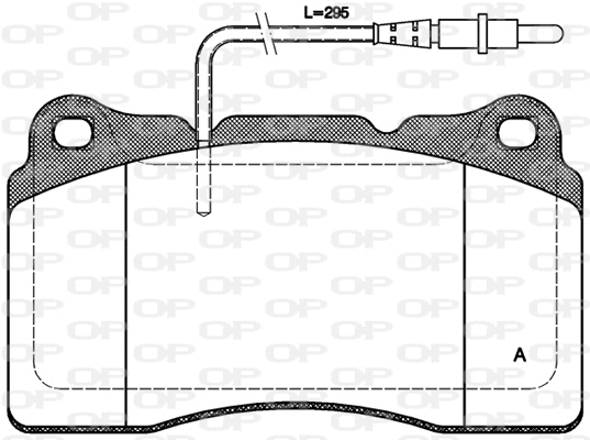 BPA0666.14 OPEN PARTS Комплект тормозных колодок, дисковый тормоз (фото 1)