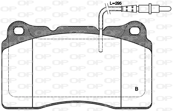 BPA0666.14 OPEN PARTS Комплект тормозных колодок, дисковый тормоз (фото 2)