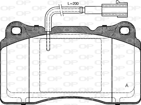 BPA0666.51 OPEN PARTS Комплект тормозных колодок, дисковый тормоз (фото 1)