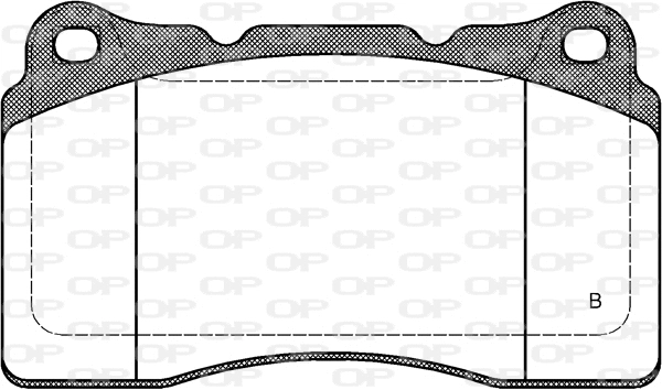 BPA0666.51 OPEN PARTS Комплект тормозных колодок, дисковый тормоз (фото 2)