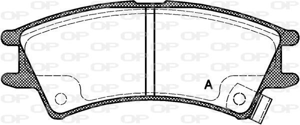 BPA0675.02 OPEN PARTS Комплект тормозных колодок, дисковый тормоз (фото 1)