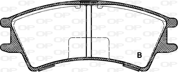 BPA0675.02 OPEN PARTS Комплект тормозных колодок, дисковый тормоз (фото 2)