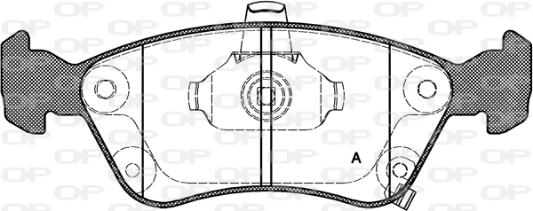 BPA0676.02 OPEN PARTS Комплект тормозных колодок, дисковый тормоз (фото 1)