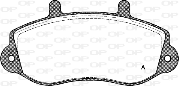 BPA0677.00 OPEN PARTS Комплект тормозных колодок, дисковый тормоз (фото 1)