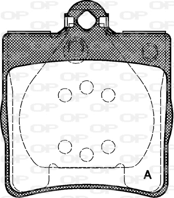 BPA0678.00 OPEN PARTS Комплект тормозных колодок, дисковый тормоз (фото 1)