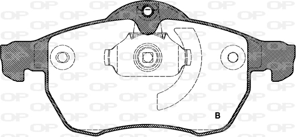 BPA0683.02 OPEN PARTS Комплект тормозных колодок, дисковый тормоз (фото 2)