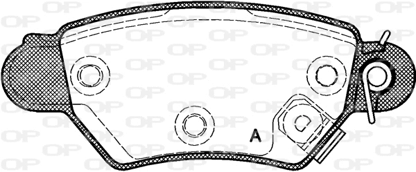 BPA0685.02 OPEN PARTS Комплект тормозных колодок, дисковый тормоз (фото 1)