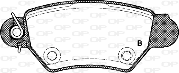 BPA0685.02 OPEN PARTS Комплект тормозных колодок, дисковый тормоз (фото 2)