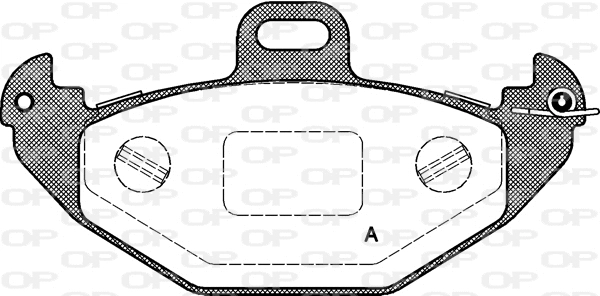 BPA0686.00 OPEN PARTS Комплект тормозных колодок, дисковый тормоз (фото 1)