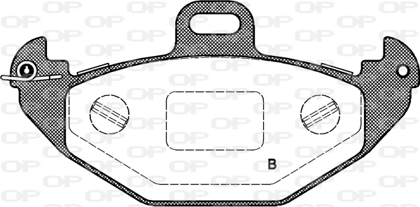 BPA0686.00 OPEN PARTS Комплект тормозных колодок, дисковый тормоз (фото 2)
