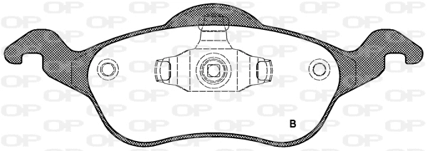 BPA0691.00 OPEN PARTS Комплект тормозных колодок, дисковый тормоз (фото 2)