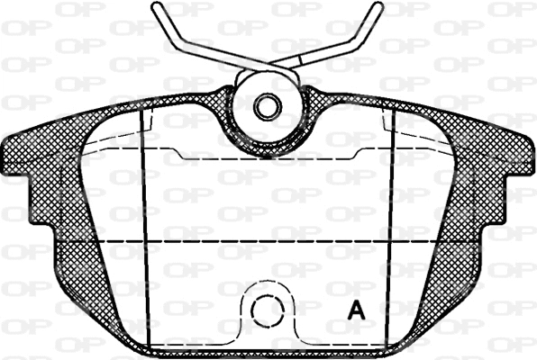 BPA0692.00 OPEN PARTS Комплект тормозных колодок, дисковый тормоз (фото 1)