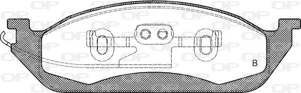 BPA0697.01 OPEN PARTS Комплект тормозных колодок, дисковый тормоз (фото 2)