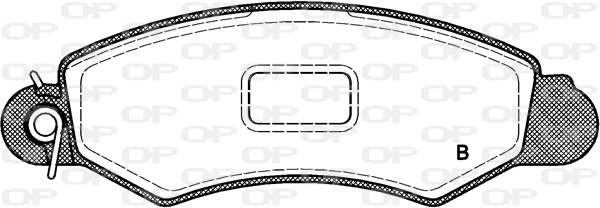 BPA0702.02 OPEN PARTS Комплект тормозных колодок, дисковый тормоз (фото 2)