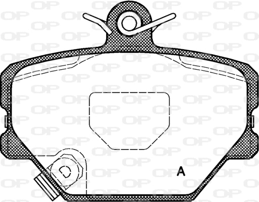 BPA0705.02 OPEN PARTS Комплект тормозных колодок, дисковый тормоз (фото 1)