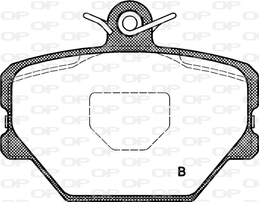 BPA0705.02 OPEN PARTS Комплект тормозных колодок, дисковый тормоз (фото 2)