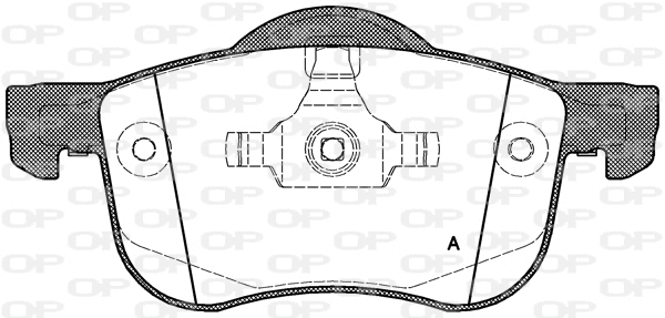 BPA0713.00 OPEN PARTS Комплект тормозных колодок, дисковый тормоз (фото 1)