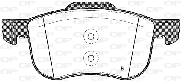 BPA0713.00 OPEN PARTS Комплект тормозных колодок, дисковый тормоз (фото 2)