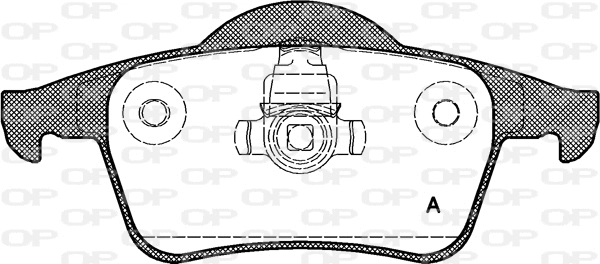 BPA0714.00 OPEN PARTS Комплект тормозных колодок, дисковый тормоз (фото 1)