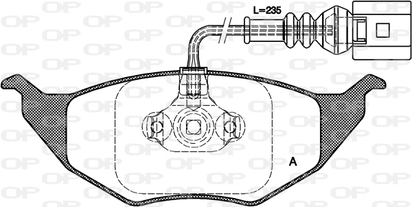 BPA0718.11 OPEN PARTS Комплект тормозных колодок, дисковый тормоз (фото 1)