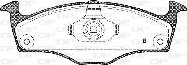 BPA0718.11 OPEN PARTS Комплект тормозных колодок, дисковый тормоз (фото 2)