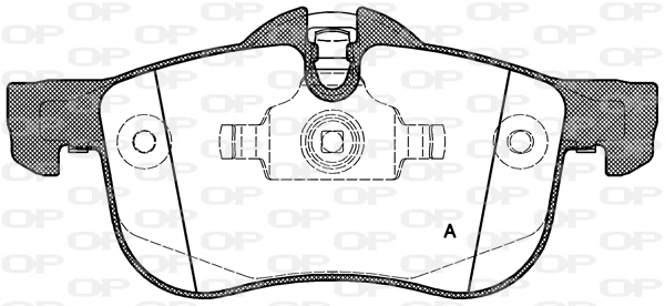 BPA0719.00 OPEN PARTS Комплект тормозных колодок, дисковый тормоз (фото 1)