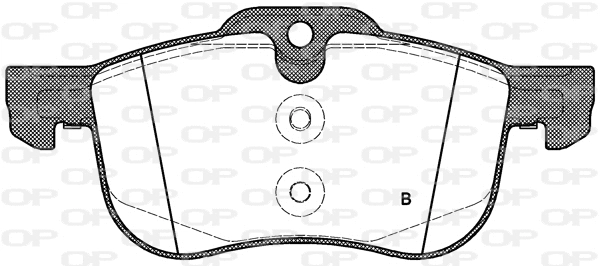 BPA0719.00 OPEN PARTS Комплект тормозных колодок, дисковый тормоз (фото 2)