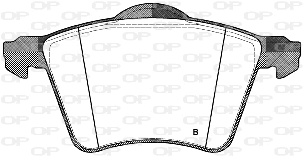 BPA0721.02 OPEN PARTS Комплект тормозных колодок, дисковый тормоз (фото 2)