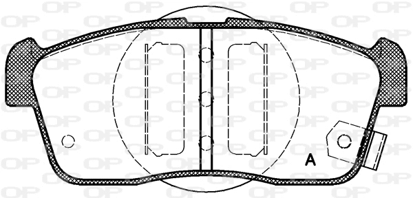 BPA0724.02 OPEN PARTS Комплект тормозных колодок, дисковый тормоз (фото 1)