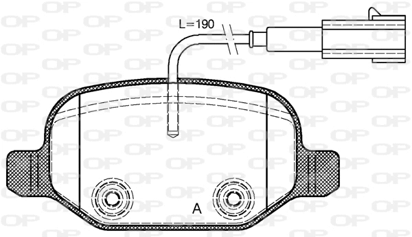 BPA0727.02 OPEN PARTS Комплект тормозных колодок, дисковый тормоз (фото 1)