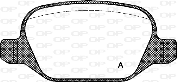 BPA0727.10 OPEN PARTS Комплект тормозных колодок, дисковый тормоз (фото 1)