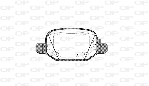 BPA0727.52 OPEN PARTS Комплект тормозных колодок, дисковый тормоз (фото 1)