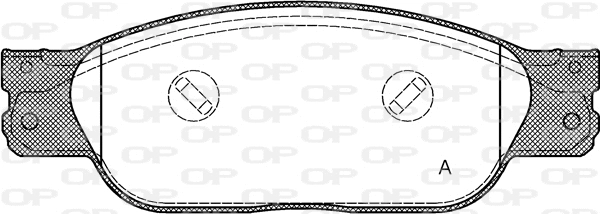 BPA0731.10 OPEN PARTS Комплект тормозных колодок, дисковый тормоз (фото 1)