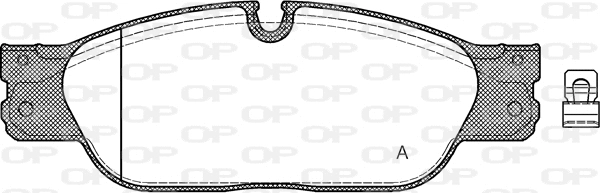 BPA0731.20 OPEN PARTS Комплект тормозных колодок, дисковый тормоз (фото 1)