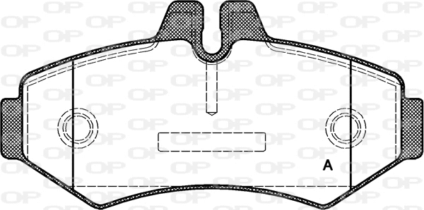 BPA0733.00 OPEN PARTS Комплект тормозных колодок, дисковый тормоз (фото 1)